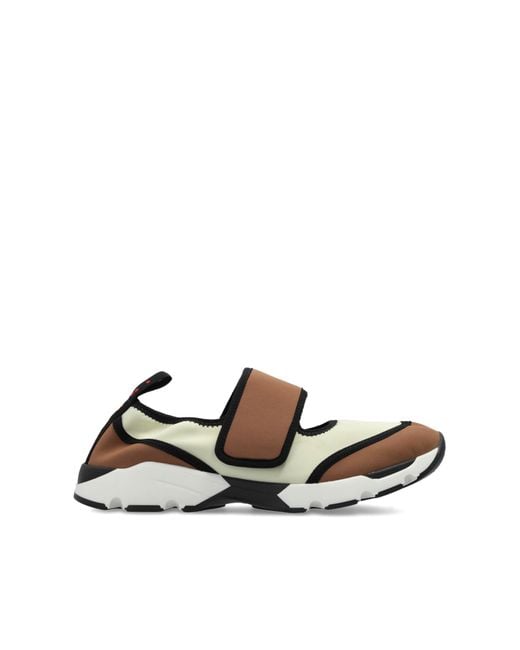 Marni White Mary Jane Sports Shoes