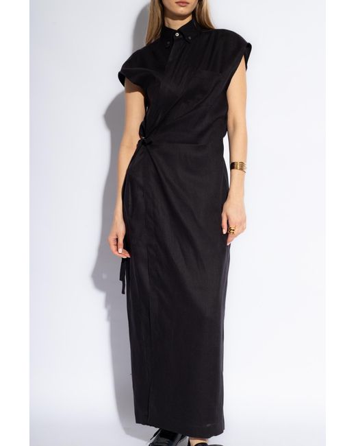 Fabiana Filippi Black Linen Dress,