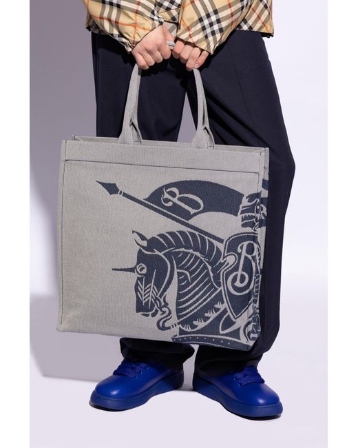 Burberry Blue 'Shopper' Bag for men