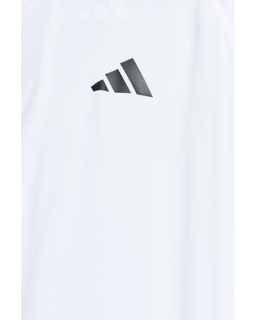 Adidas Originals White Light Jacket With Logo for men