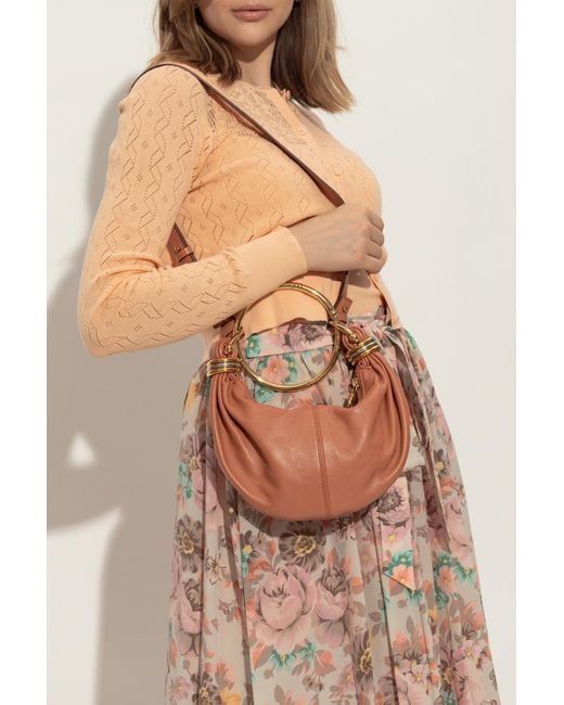 Chloé Orange "Bracelet Mini Hobo" Bag