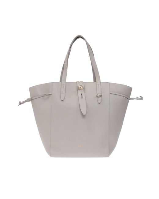 Furla Gray 'net Large' Shopper Bag