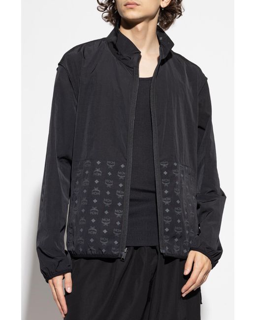 MCM Black Jacket With Logo for men