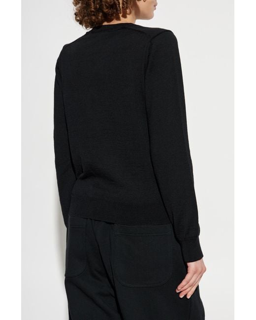 CDG by Comme des Garcons Black Wool Sweater