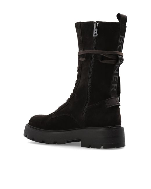 Bogner Black Suede Ankle Boots 'Riga'