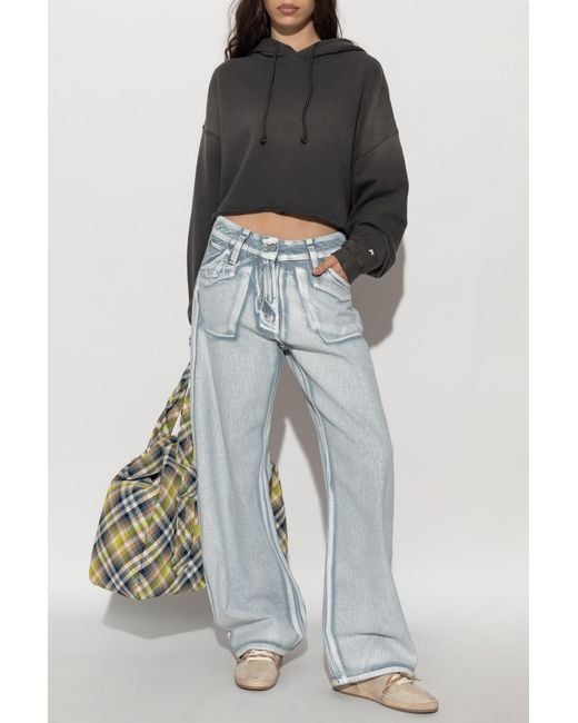 Golden Goose Deluxe Brand Black Short 'Oversize' Sweatshirt