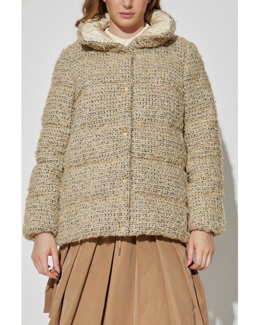 Moncler Natural Tweed Down Jacket 'Cochelle'
