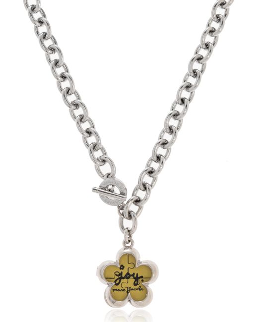 Marc Jacobs Metallic Necklace With Pendant