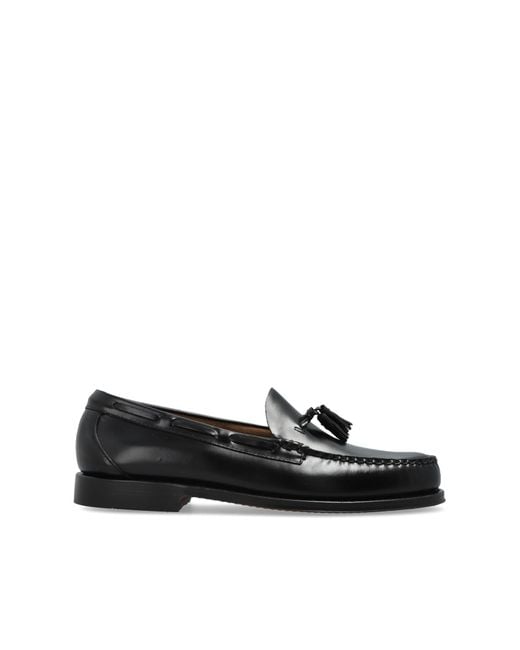 G.H.BASS Black "Weejuns Larkin Tassel" Loafers for men