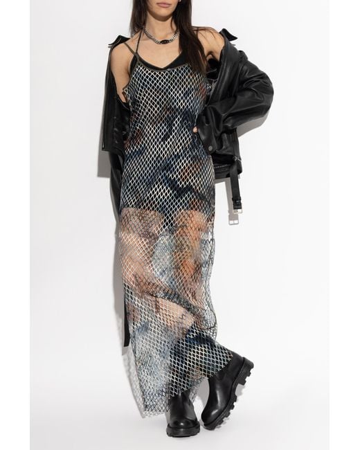 DIESEL White Transparent Dress 'Gaya-Utlt'
