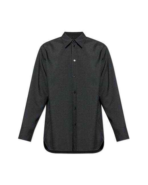 Jil Sander Gray Wool Shirt for men