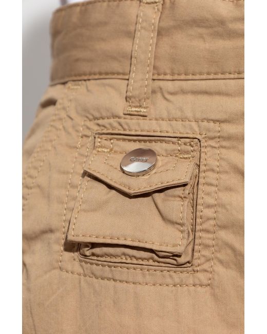 Ganni Cargo Pants in White | Lyst