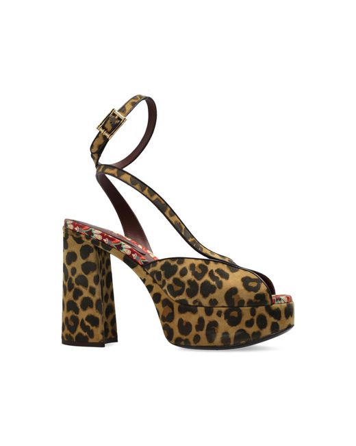 Etro Brown Platform Sandals