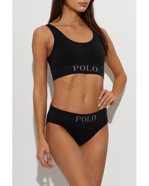 Polo Ralph Lauren Black Figs With Logo