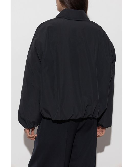 Jil Sander Black Down Jacket With Collar