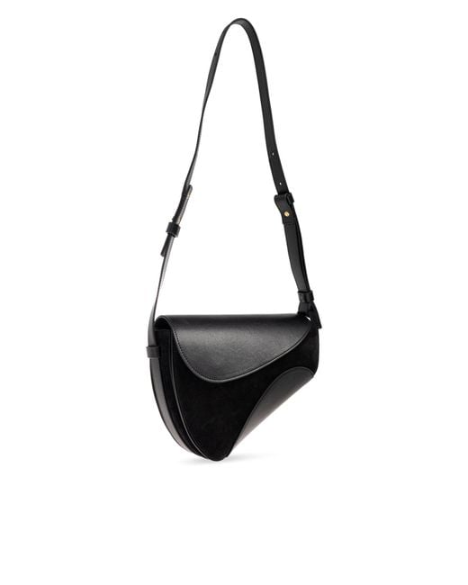 Neous Black Shoulder Bag "Berenices Saddle"