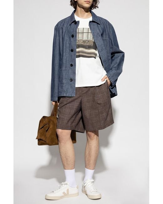 Jil Sander White T-Shirt With Print for men