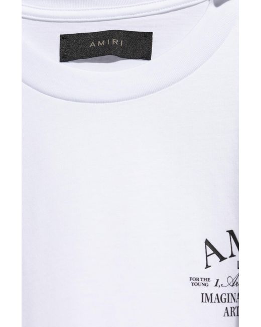 Amiri White Printed T-shirt, for men