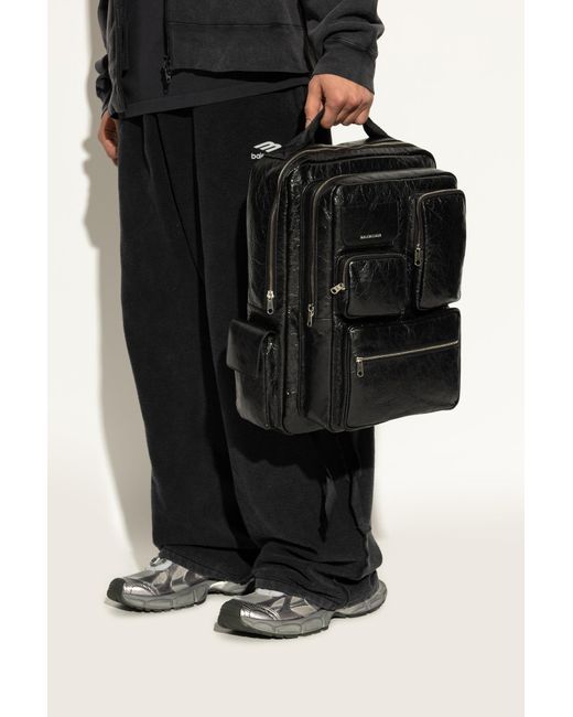 Balenciaga Black Backpack 'Superbusy' for men