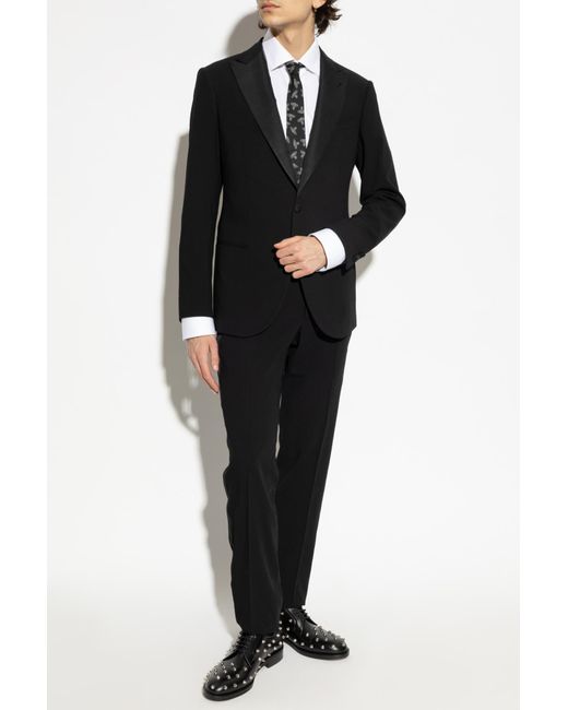 Giorgio Armani Black Wool Suit for men
