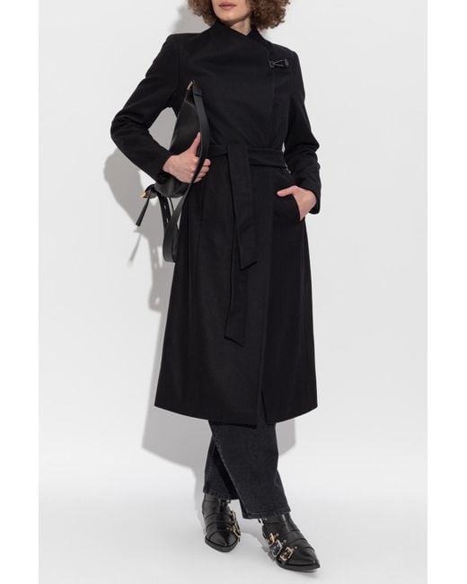 AllSaints Black Coat 'Riley'