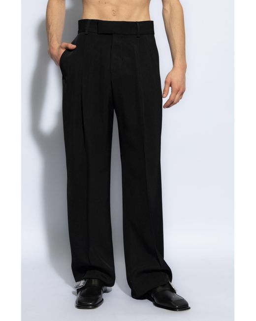 Amiri Black Creased Trousers By for men