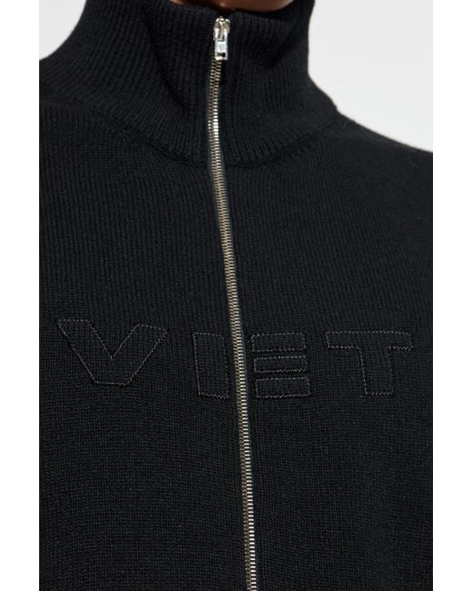 Vetements Blue Cardigan With A Zipper for men
