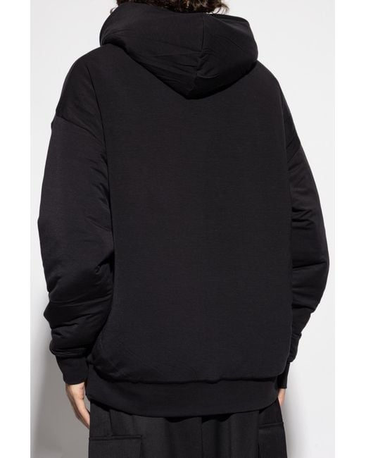 Y-3 Black Hoodie With Padding for men