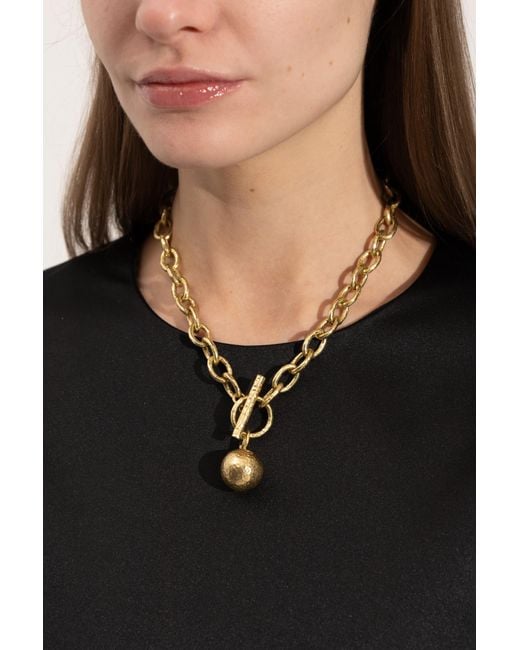 Ulla Johnson Metallic Brass Necklace