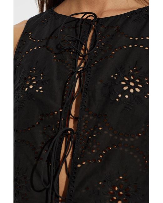Matteau Black Lace Top