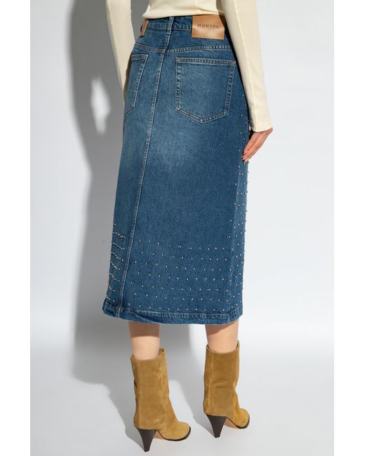 Munthe Blue ‘Lally’ Denim Skirt