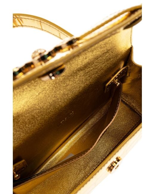Versace Metallic Leather Handbag,