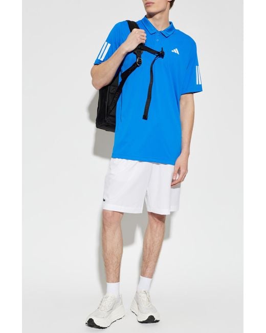 Lacoste White Shorts With Logo Patch for men