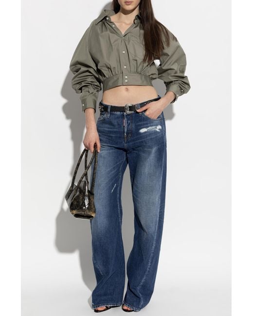DSquared² Green Short Shirt With Pocket