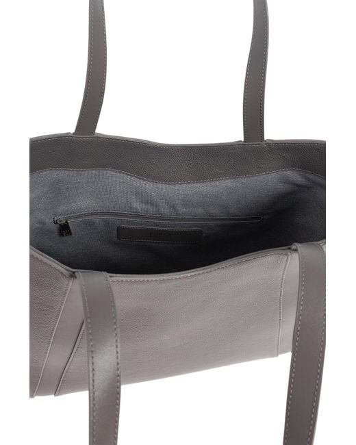 Furla Black "Goccia Large" Shopper Bag