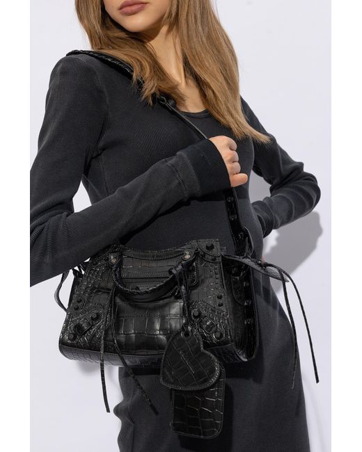 Balenciaga Black 'neo Cagole Xs' Shoulder Bag,