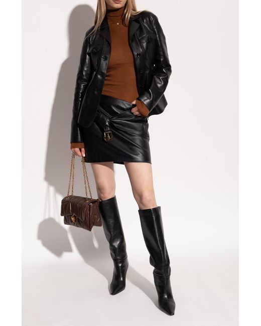 Versace Black Heeled Boots