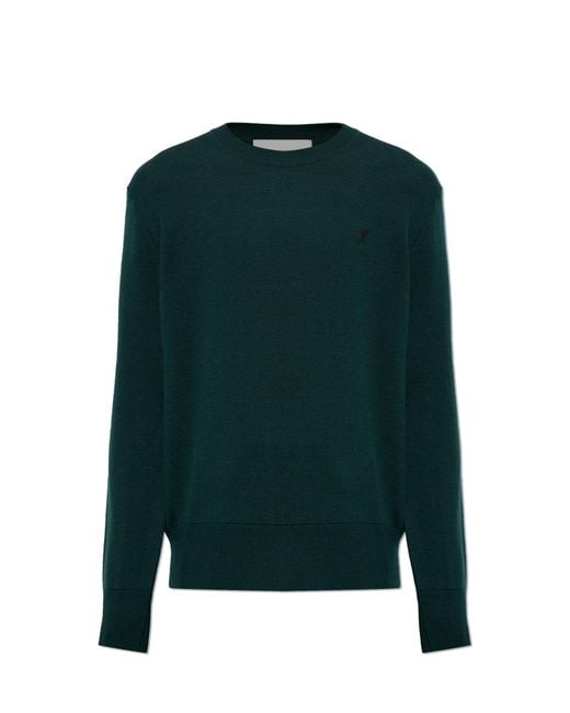AMI Green Wool Sweater