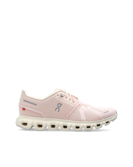 On Shoes Pink 'Cloud 6' Sports Shoes