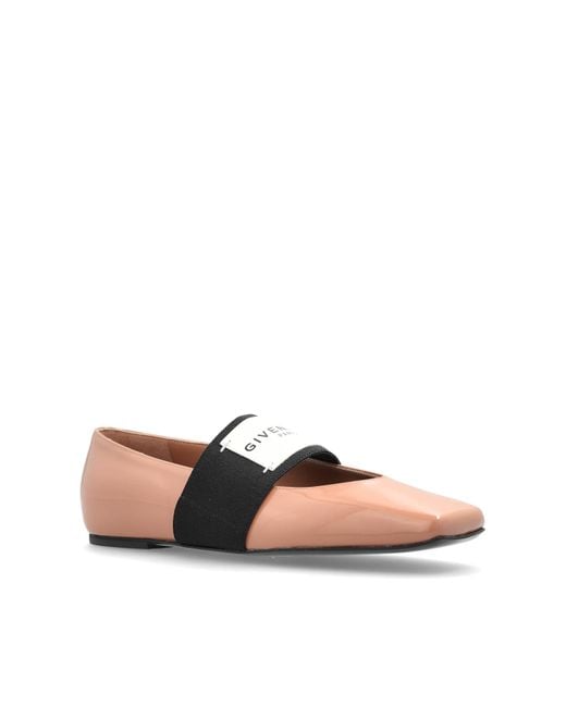 Givenchy White Ballet Flats 'Squared'
