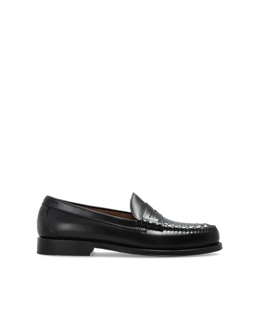 G.H.BASS Black "Weejuns Larson Weave" Loafers for men
