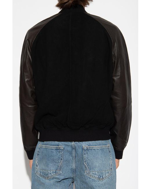 AllSaints 'maura' Leather Jacket in Black for Men | Lyst