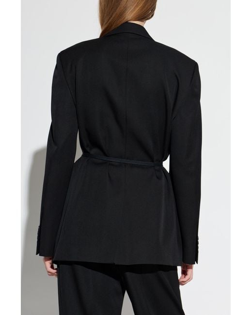 Balenciaga Black Wool Blazer With Single Vent
