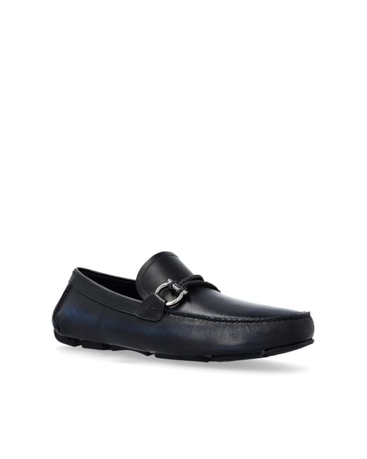 Ferragamo Black Loafers Front for men