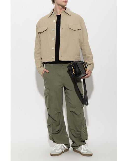 Balmain Green Cargo Trousers for men