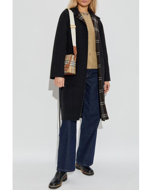 Burberry Blue Double-Sided Coat "Tunbridge"