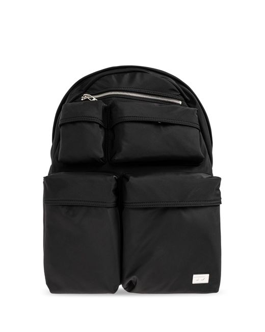 DIESEL Black 'Multi-Pkts' Backpack