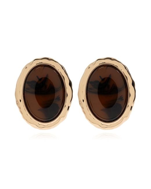 Self-Portrait Brown Earrings