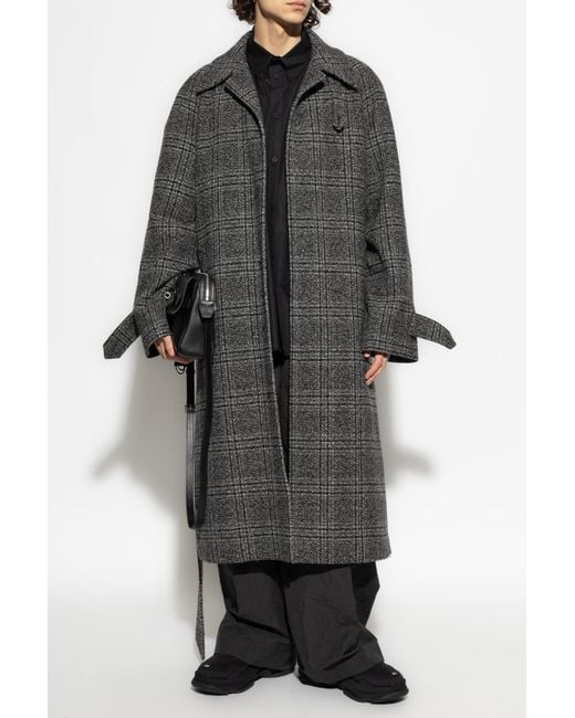 Balenciaga Black Wool Coat for men