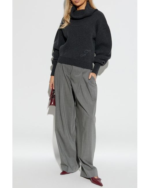 Jacquemus Black Wool Turtleneck 'Pallone'